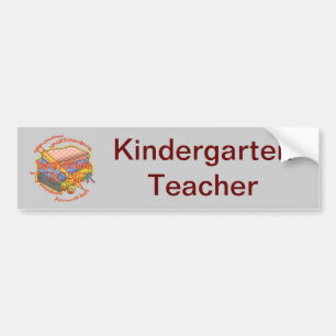 Kindergarten Lehrerin Motto Autoaufkleber