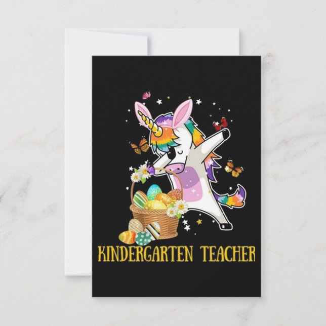 Kindergarten Lehrerin Osterzeit Karte (Vorderseite)