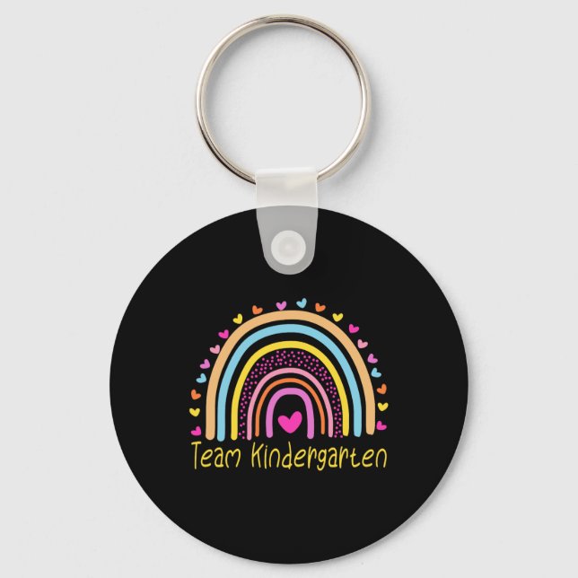 Kindergarten Lehrerin Rainbow Schlüsselanhänger (Vorderseite)