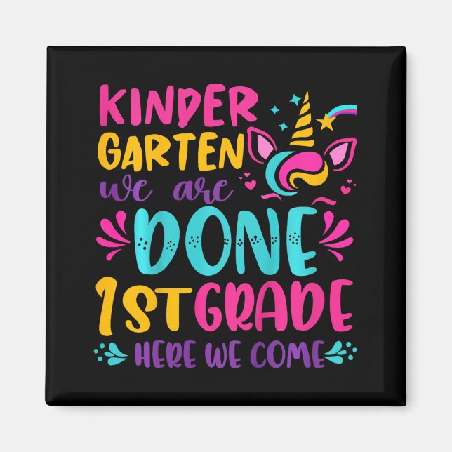 Kindergarten letzte Schulstufe 1 Magnet (Vorne)