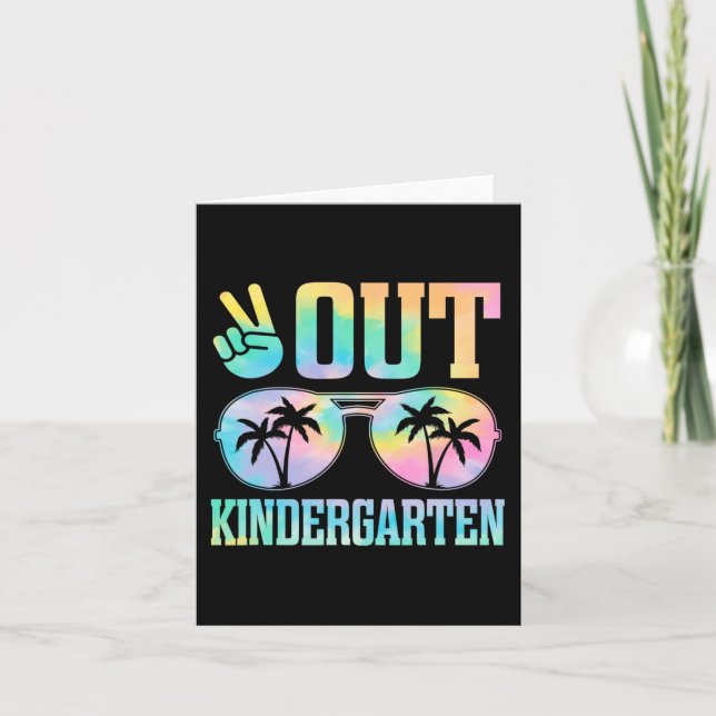 Kindergarten letzten Tag Abschluss Gif Karte (Vorderseite)