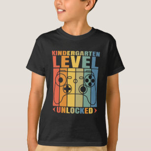 Kindergarten-Level-Enlock-Game Zurück zur Schule T-Shirt