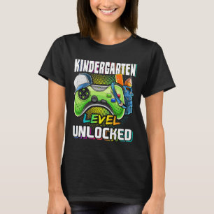 Kindergarten Level Unlocked Video Game Back to Sch T-Shirt