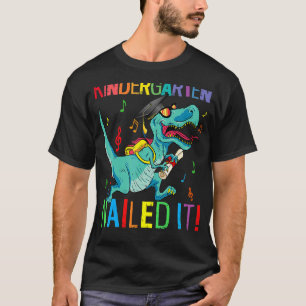 Kindergarten nagelte es Dinosaurier Rex Letzten Ta T-Shirt