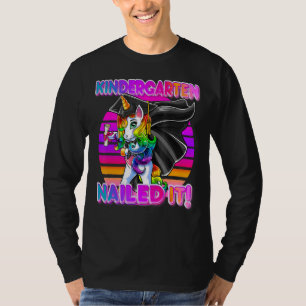 Kindergarten Nail It Girl Unicorn Kindergarten G T-Shirt