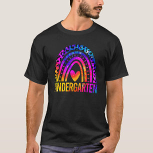 Kindergarten Niedliche Rainbow-Gefärbte Krawatte L T-Shirt