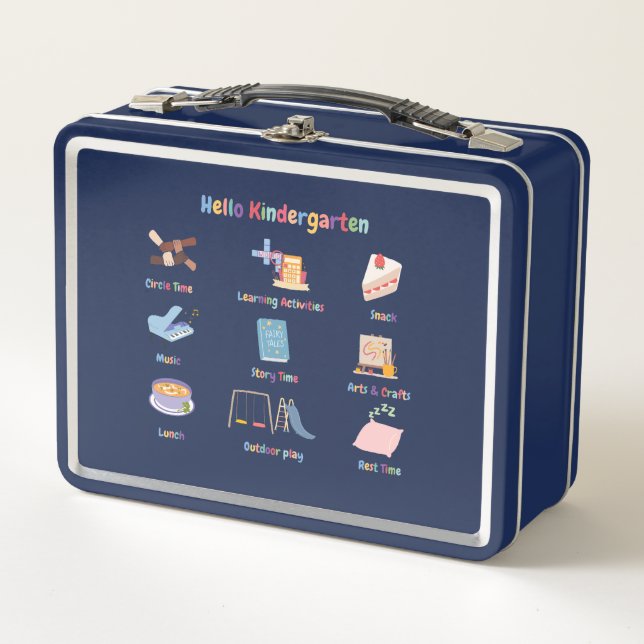 Kindergarten Personalisiert Lunch Box (Vorderseite)