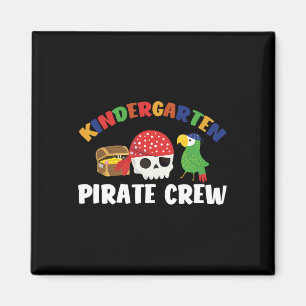 Kindergarten Pirate Crew Halloween School Party Co Magnet