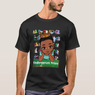 Kindergarten-Prinz Zurück zur Schule Jungen Kreide T-Shirt