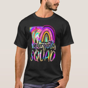 Kindergarten Rainbow Gefärbte Krawatte Leopard T-Shirt