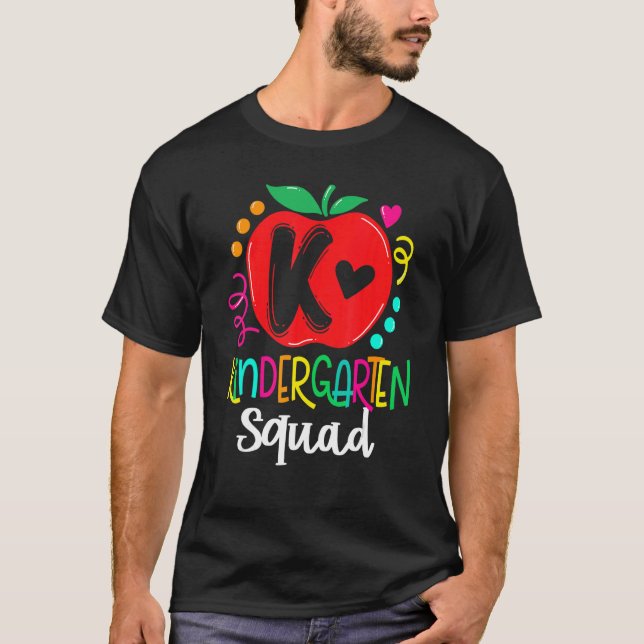Kindergarten Retro Vintage Lehrerteam Kinder squ T-Shirt (Vorderseite)