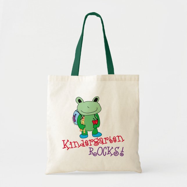Kindergarten Rocks Buchtasche Tragetasche (Vorne)