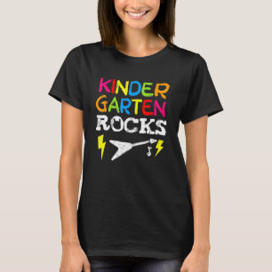 Kindergarten Rocks Preschooler zurück zum Schulcha T-Shirt