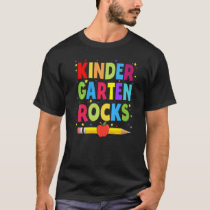 Kindergarten Rocks Zurück zur Schule Lehrer Schüle T-Shirt