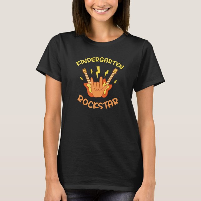 Kindergarten Rockstar   T-Shirt (Vorderseite)