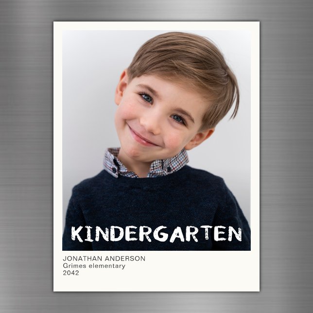 Kindergarten Schuljahr Beibehaltung Foto Magnet (Von Creator hochgeladen)