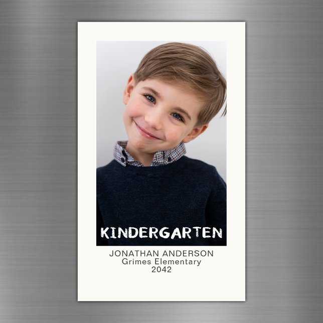 Kindergarten Schuljahr Beibehaltung Foto Magnet (Von Creator hochgeladen)