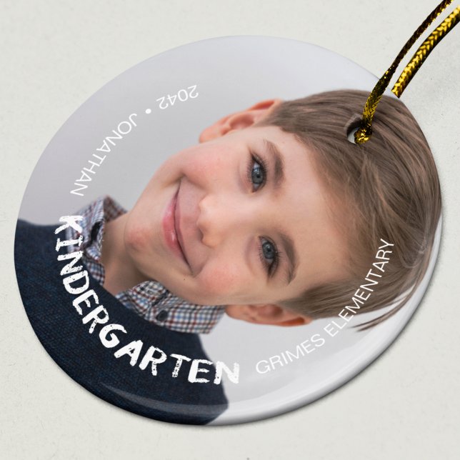 Kindergarten Schuljahr Foto beibehalten Keramik Ornament (Von Creator hochgeladen)