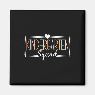 Kindergarten Squad Lehrer Kindergarten Zurück Magnet