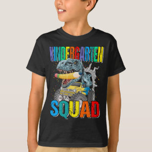 Kindergarten Squad Monster Truck Dinosaurier Boys T-Shirt