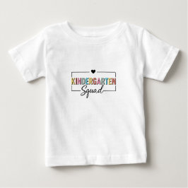 Kindergarten Squad Zurück zur Schule Regenbogenout Baby T-shirt