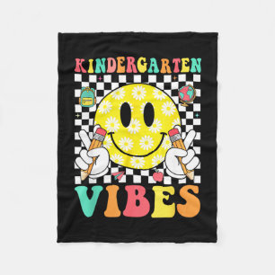 Kindergarten Stimmung Retro-Lächeln Lehrer Kinder Fleecedecke