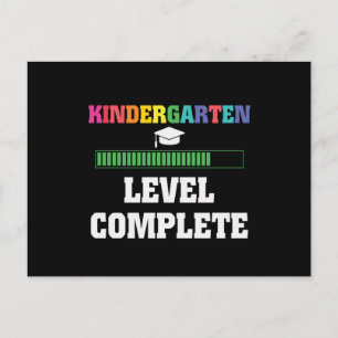Kindergarten-Stufe abgeschlossen, Aufstieg in die  Postkarte
