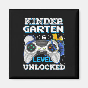 Kindergarten-Stufe freigeschaltet Lustiger Gamer-J Magnet