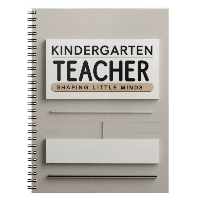 Kindergarten Teacher Notizblock (Vorderseite)