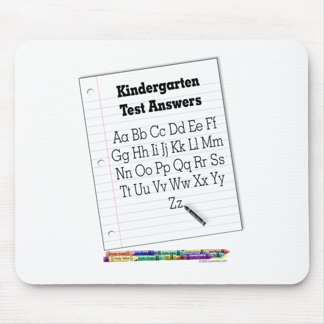 Kindergarten-Test Mousepad (Vorne)