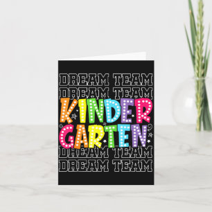 Kindergarten Traumteam Erster Schultag zurück Karte