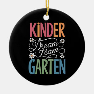 Kindergarten Traumteam Lehrer Rückkehr zur Schule Keramik Ornament