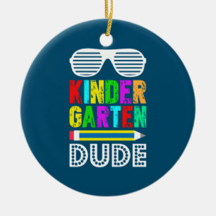 Kindergarten Typ erster Tag Zurück Keramik Ornament