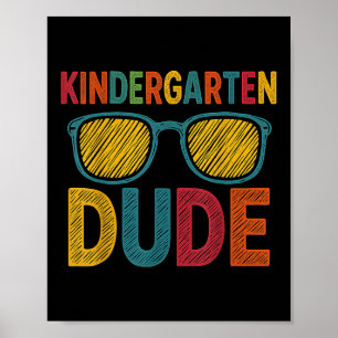 Kindergarten Typ Sonniger erster Tag Zurück zur Sc Poster