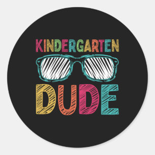 Kindergarten Typ Spaß am ersten Tag zurück zur Sch Runder Aufkleber