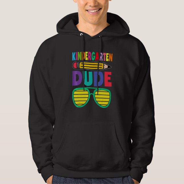 Kindergarten Typ zum ersten Mal zum Schulbesuch Hoodie (Vorderseite)