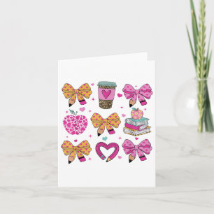 Kindergarten Valentinstag Teacher Herz Coquette Karte