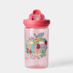 Kindergarten Vibes: A Burst of Schoolyard Fun Trinkflasche<br><div class="desc">Personalized Kindergarten Vibes: A Burst of Schoolyard Fun Water Bottle This cheerful and colorful design radiates kindergarten spirit with a vibrant pink backdrop adorned by playful icons like an apple, pencil, flower, rainbow, and crayon. The bold “KINDERGARTEN” lettering at the center pops with charm, while the surrounding illustrations evoke creativity,...</div>