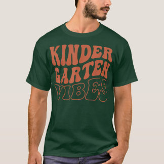 Kindergarten Vibes Back to School Teacher Girls Bo T-Shirt