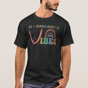 Kindergarten Vibes Groovy Transitional Kindergarte T-Shirt