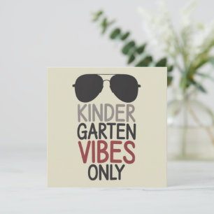Kindergarten Vibes nur zurück zur Schule Dankeskarte
