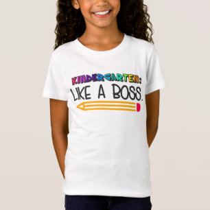 Kindergarten: Wie ein Boss Zurück zur Schule T-Shirt