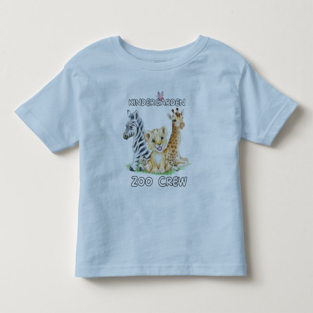 Kindergarten Zoo Crew Funny Circus Cub Animal Lieb Kleinkind T-shirt (Vorderseite)