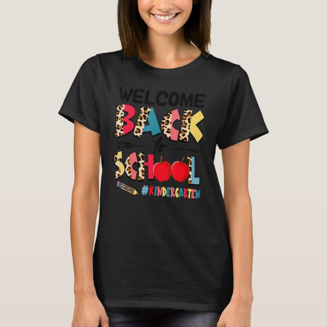 Kindergarten zurück zum Schullehrer Ki T-Shirt (Vorderseite)