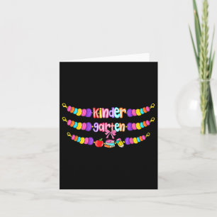 Kindergarten zurück zur Schule Armbänder Lehrermäd Karte