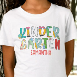 Kindergarten zurück zur Schule Personalisiert T-Shirt