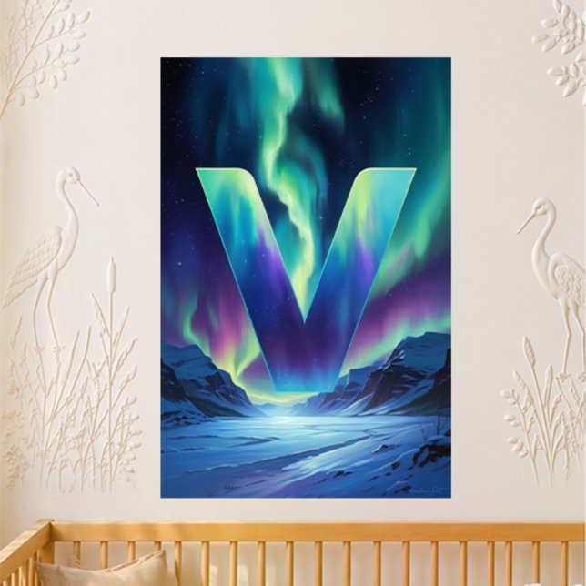 Kindergartenbrief V Name Polarlichtertal Poster (Von Creator hochgeladen)