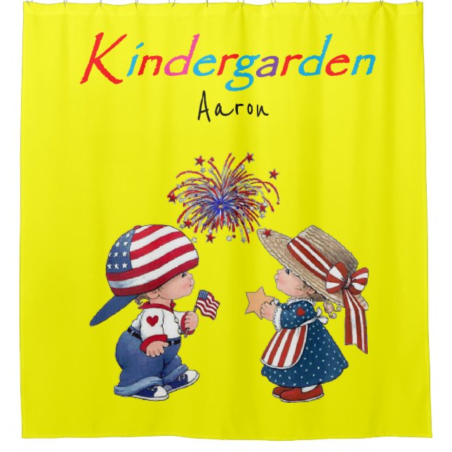 Kindergartenduschvorhang Duschvorhang (Vorderseite)