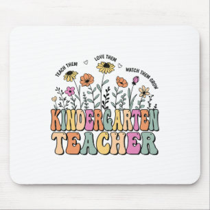Kindergartener Lehrer Blumen Groovy Lehrer Ck Zur Mousepad