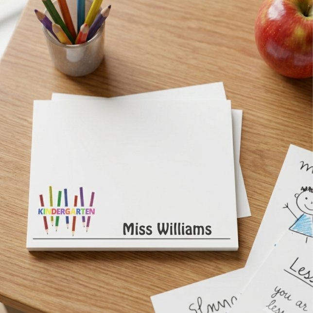 Kindergartenerzieherin Post-it Klebezettel (Von Creator hochgeladen)